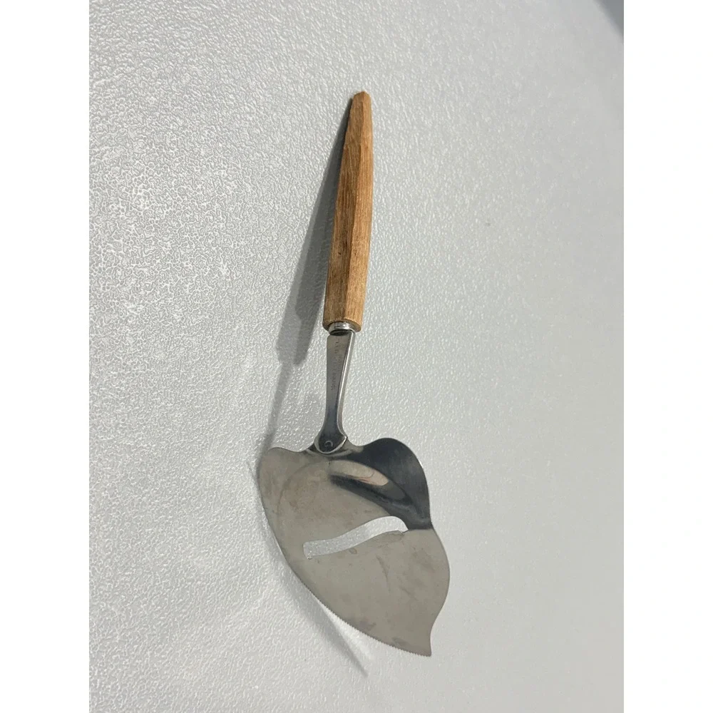 Vintage Cheese Slicer Wood Handle Stainless Steel Japan